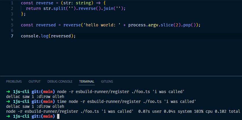 Running Typescript scripts in node using esbuild